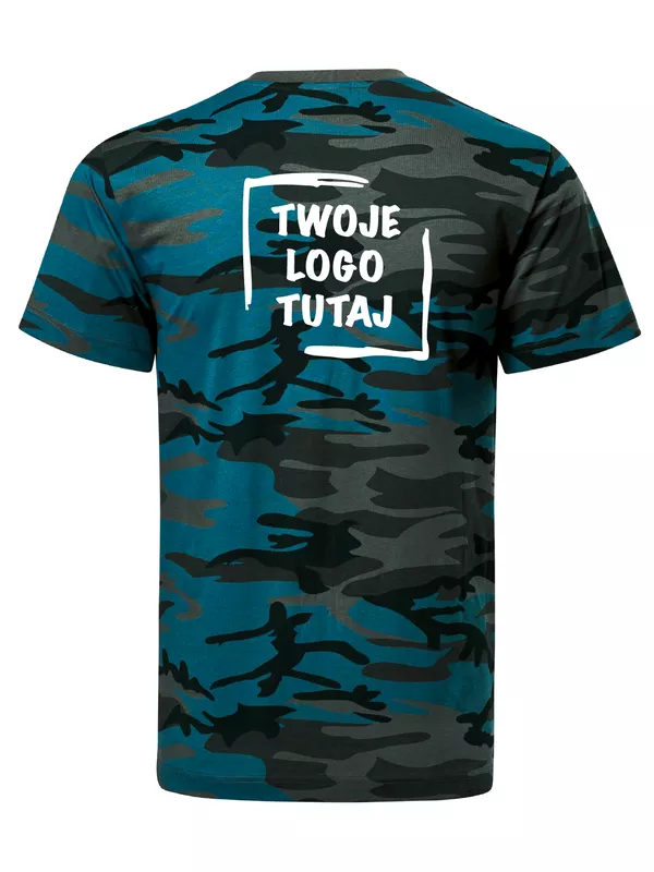 Koszulka Unisex Malfini Camouflage 144 (camouflage petrol)