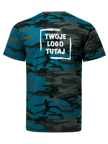 Koszulka Unisex Malfini Camouflage 144 (camouflage petrol)