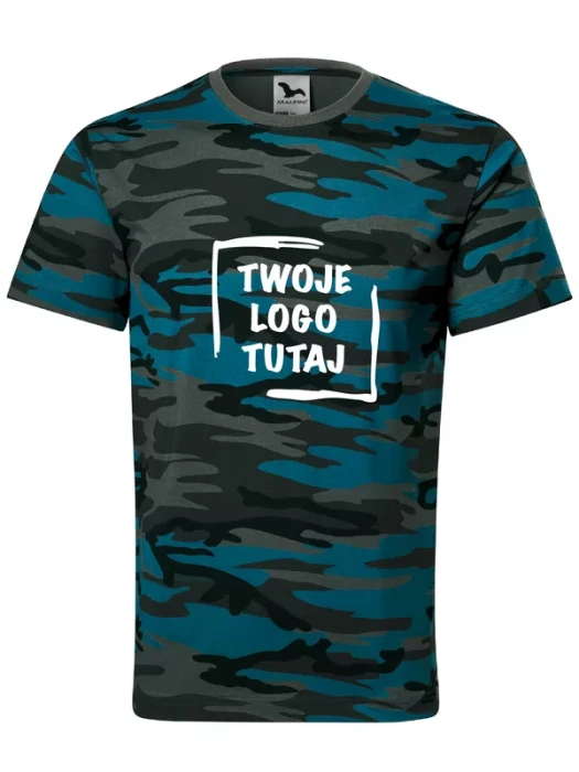 Koszulka Unisex Malfini Camouflage 144 (camouflage petrol)