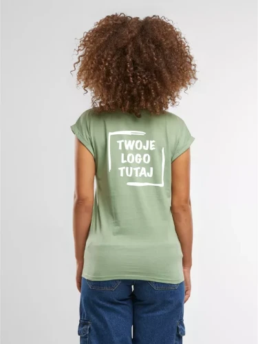 Ladies´ Extended Shoulder Tee (Pale Leaf)