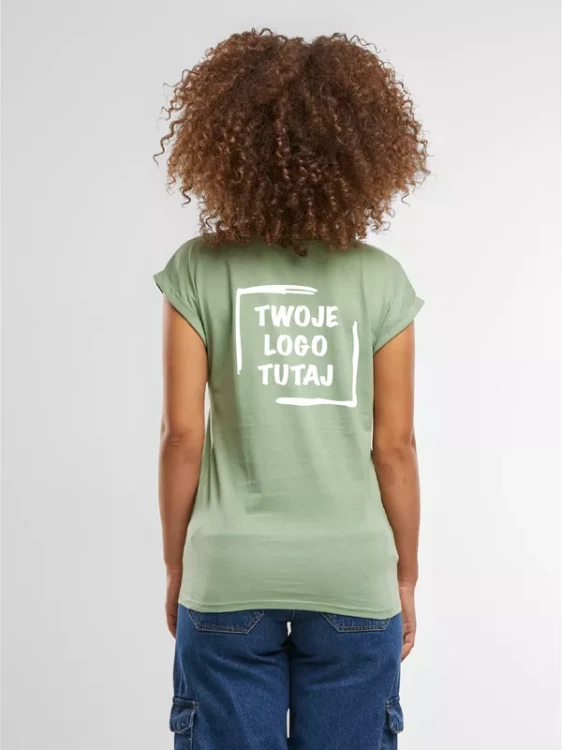 Ladies´ Extended Shoulder Tee (Pale Leaf)