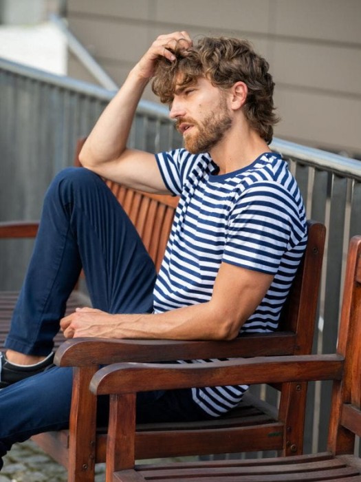 Koszulka reklamowa w paski Malfini Sailor 803
