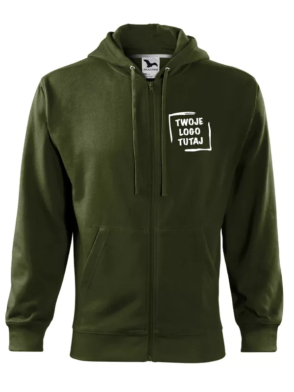 Męska bluza Malfini Trendy Zipper 410 (Military)