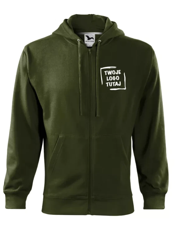 Męska bluza Malfini Trendy Zipper 410 (Military)