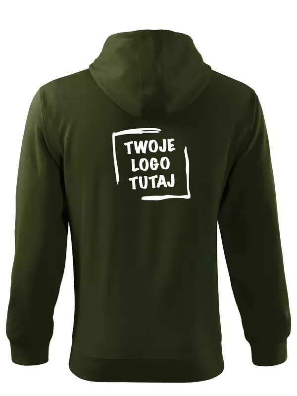 Męska bluza Malfini Trendy Zipper 410 (Military)