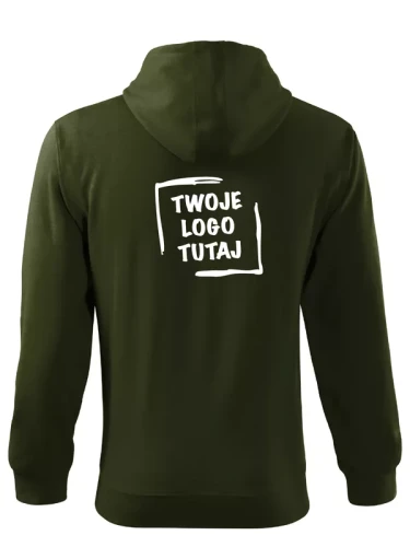Męska bluza Malfini Trendy Zipper 410 (Military)