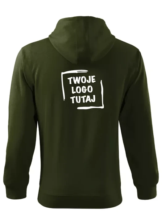 Męska bluza Malfini Trendy Zipper 410 (Military)
