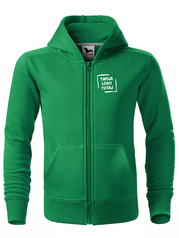 Dziecięca bluza Malfini Trendy Zipper 412 (Zieleń trawy)