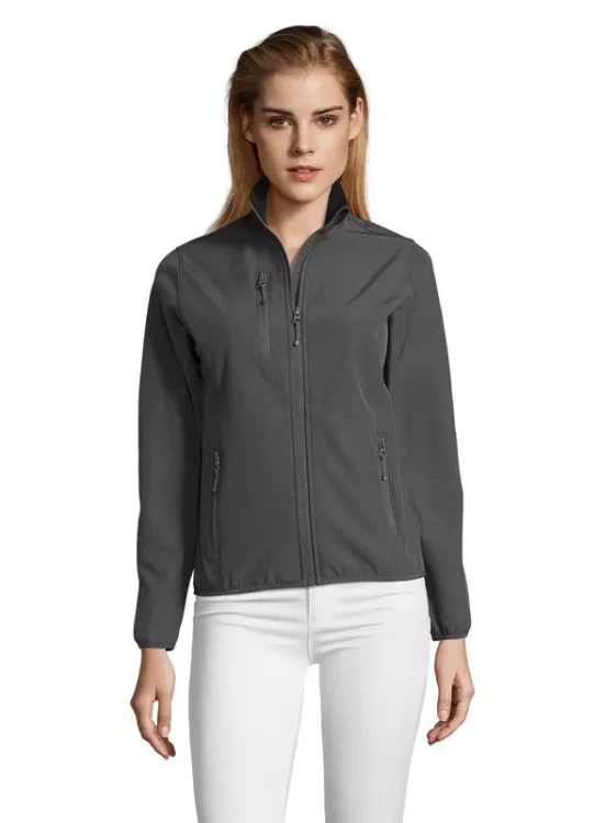 Damska kurtka softshell Sol's Radian (Charcoal Grey)