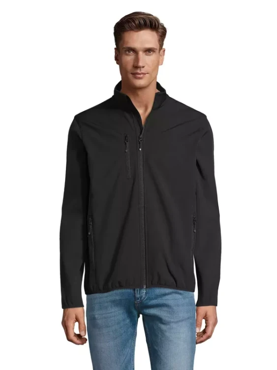 Męska kurtka softshell Sol's Radian (Black)