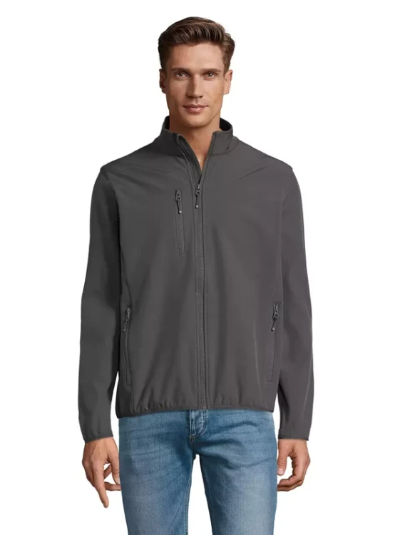 Męska kurtka softshell Sol's Radian (Charcoal Grey)
