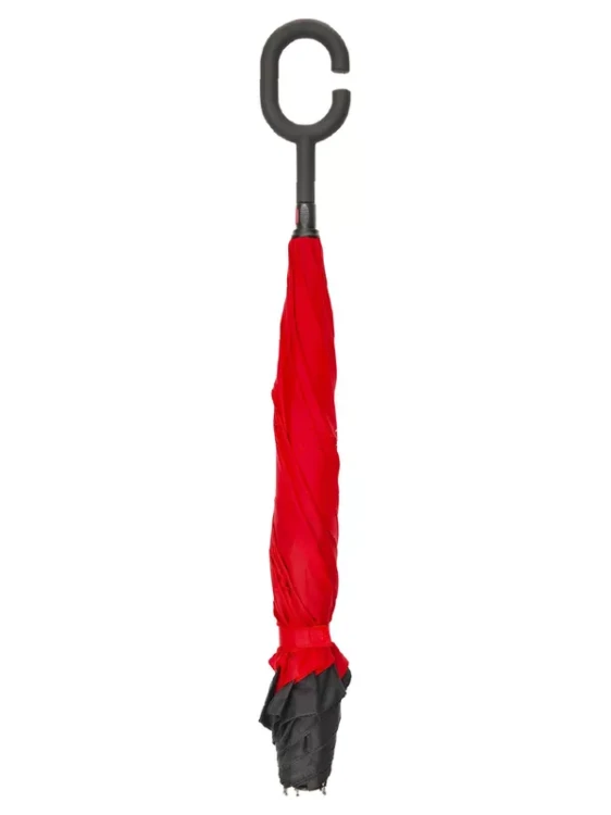 Parasol odwrócony Impliva RU-6 Black Red 6C/PMS 199C
