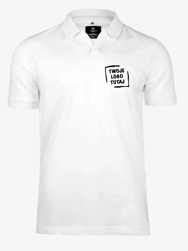 Koszulka polo Harvard V-Neck Men (White)