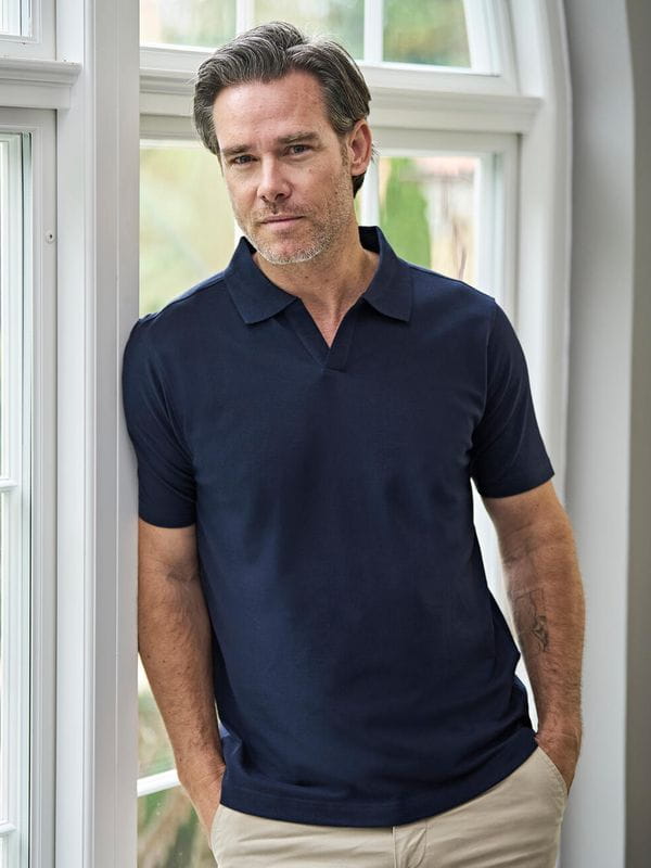 Koszulka Polo Luxury Stretch V-Neck 1404
