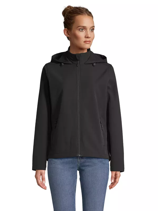 Race Softshell Hooded Jacket 04448 Black