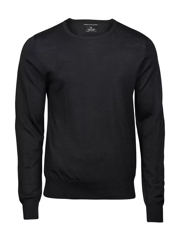 Męski sweter Tee Jays Crew Neck 6000 Black