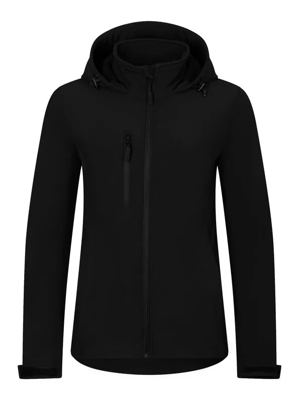 Damski Softshell z kapturem Malfini Trail 548 Czarny