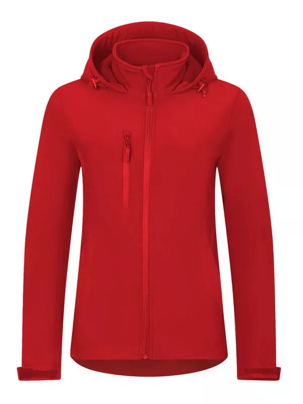 Damski Softshell z kapturem Malfini Trail 548 Czerwony