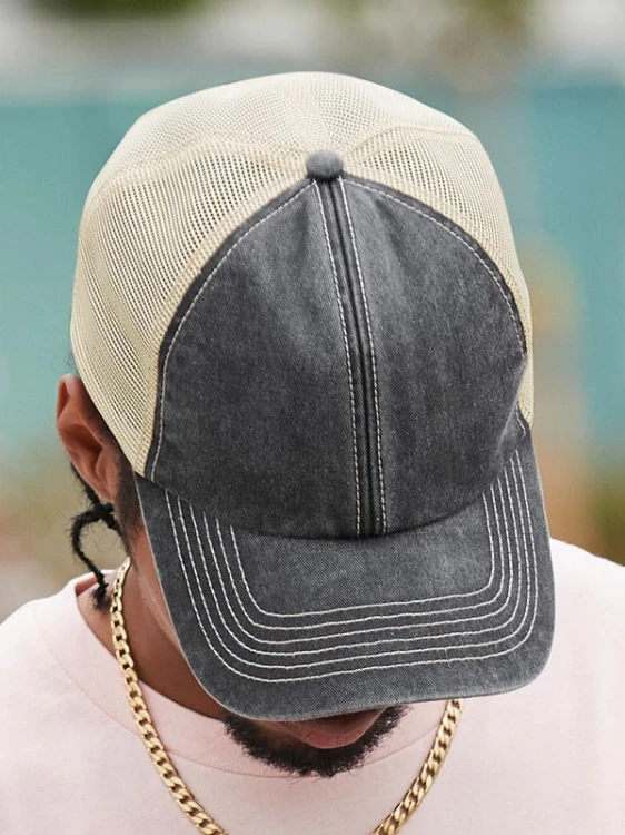 Czapka z daszkiem Vintage Trucker B672 Beechfield