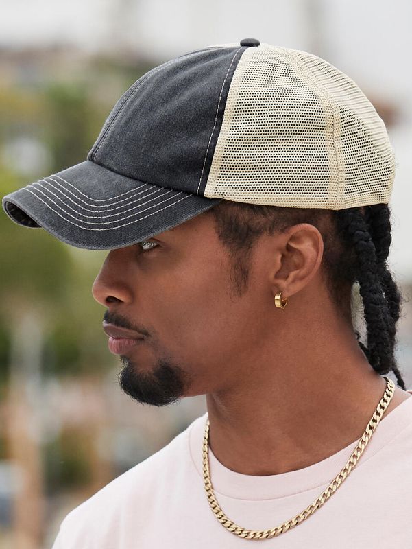 Czapka z daszkiem Vintage Trucker B672 Beechfield