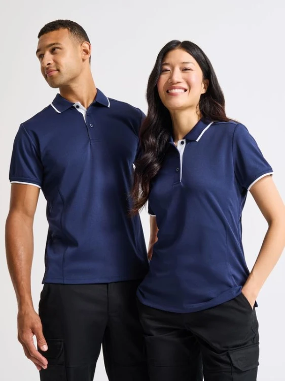 Men's Contrast Tipped Coolchecker® Polo Shirt PR618