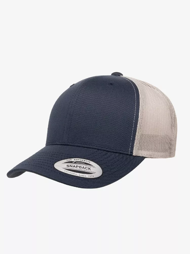 Czapka Retro Flexfit Trucker 2-Tone 6606T (Navy/Silver)