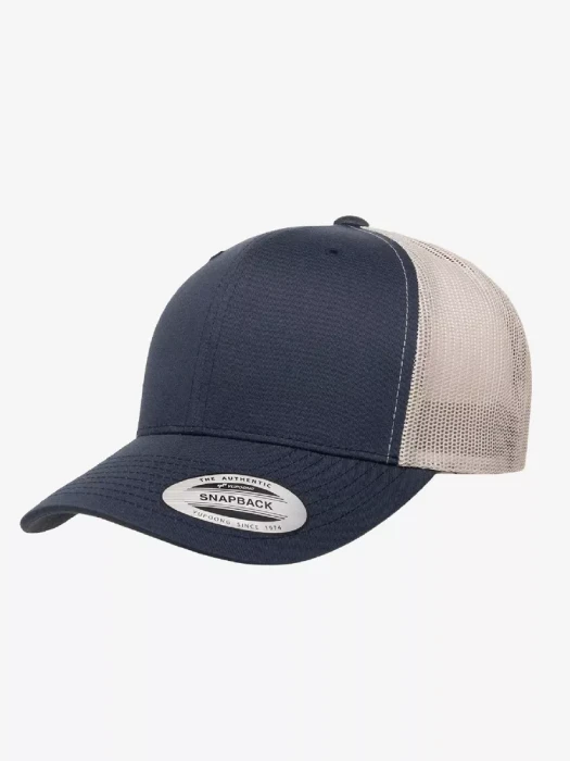 Czapka Retro Flexfit Trucker 2-Tone 6606T (Navy/Silver)