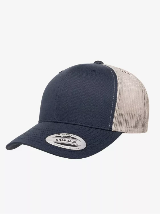 Czapka Retro Flexfit Trucker 2-Tone 6606T (Navy/Silver)