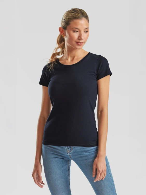 Ladies' Iconic 195 Ringspun Premium T (Deep Navy)
