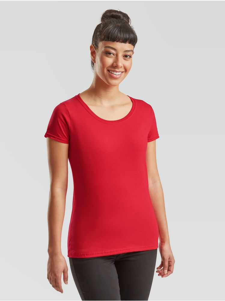 Ladies' Iconic 195 Ringspun Premium T (Red)