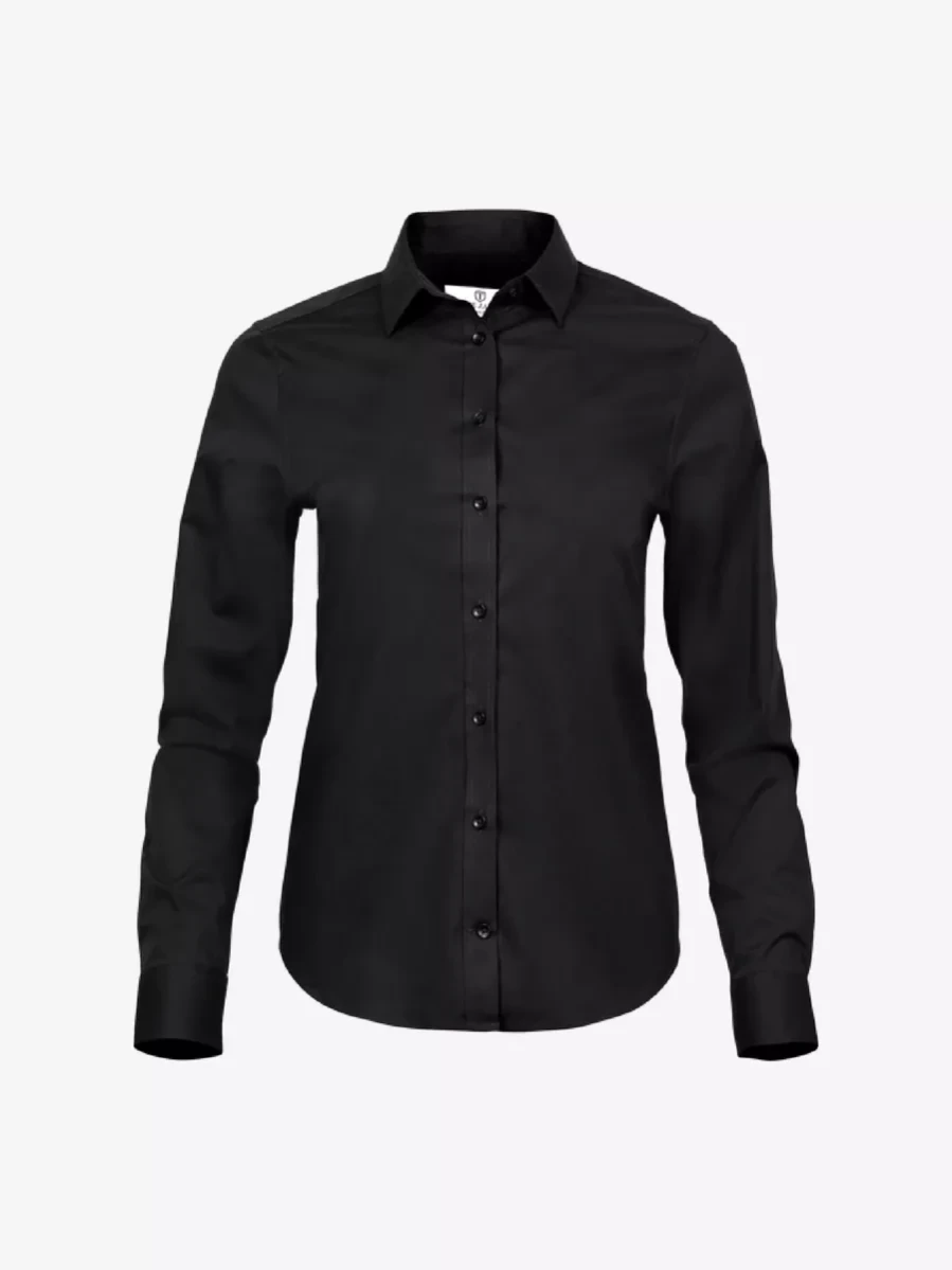 Damska koszula Premium Tee Jays Stretch Luxury 4025 Black