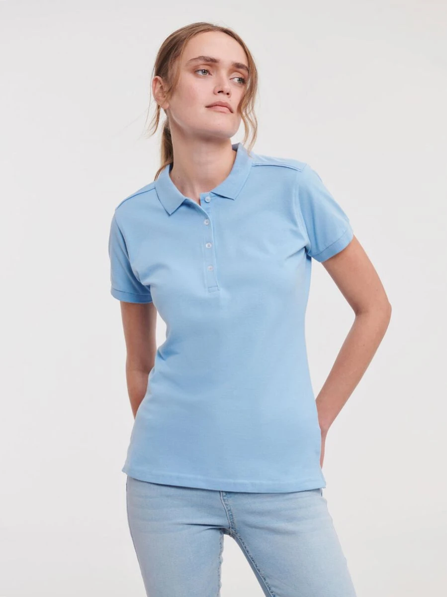 Damskie Polo Stretch Fitted 566F