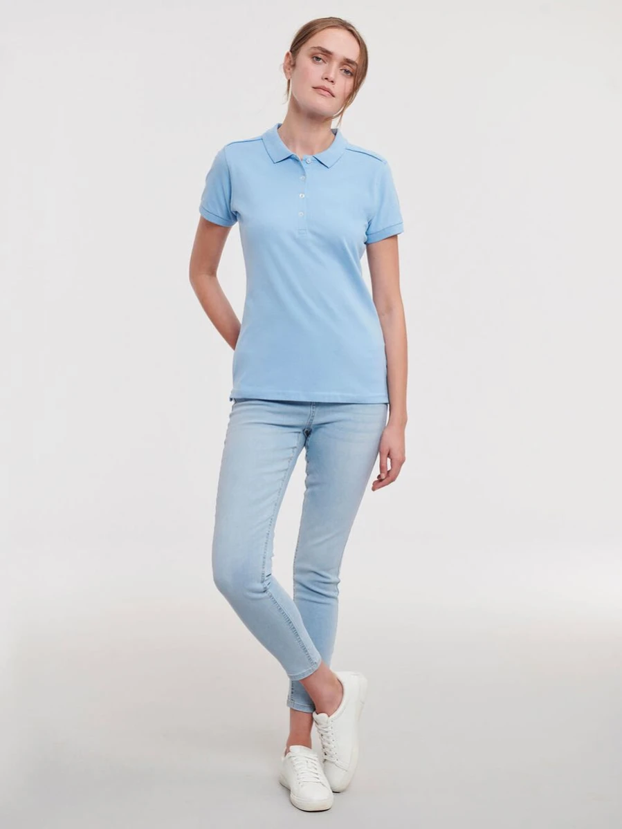 Damskie Polo Stretch Fitted 566F