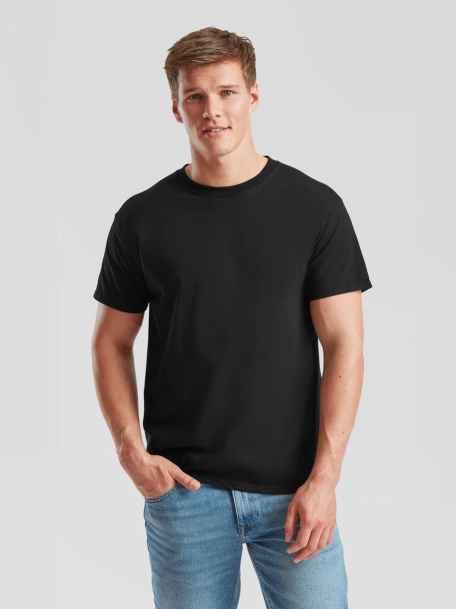 T-shirt Iconic 195 Ringspun Premium T (Black)