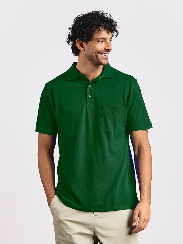 Men´s Heavy Polo Pocket Promodoro 4100 (forest)