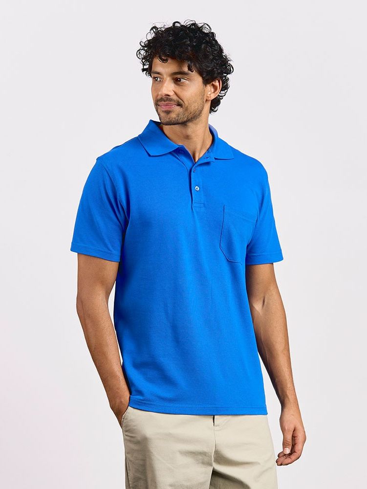 Men´s Heavy Polo Pocket Promodoro 4100 (royal)