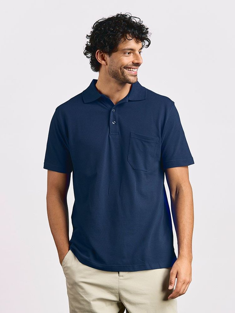 Men´s Heavy Polo Pocket Promodoro 4100 (navy)