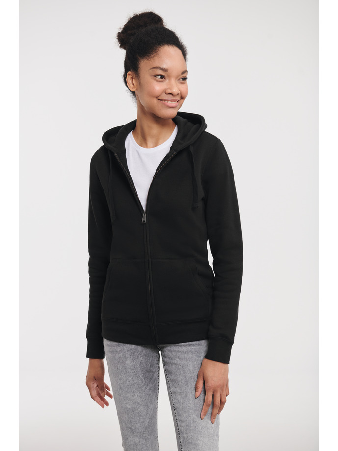 Damska bluza z kapturem na zamek Authentic 266F Black