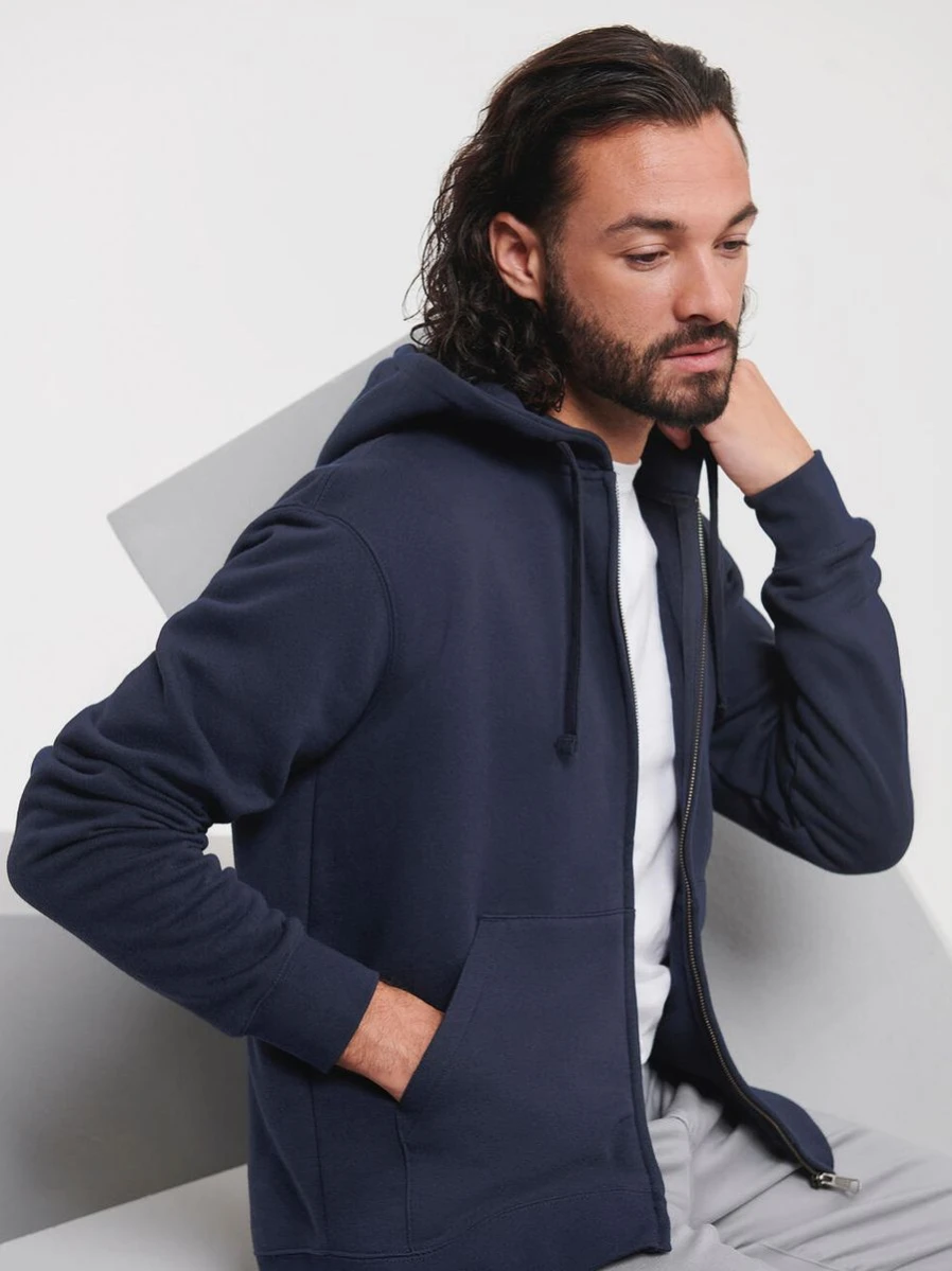 Męska bluza z kapturem na zamek Authentic 266M