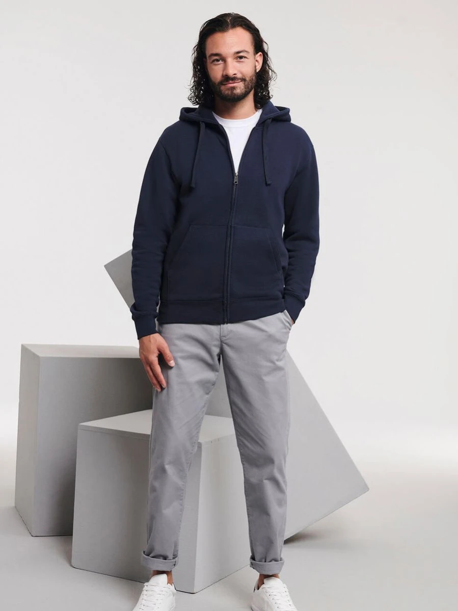 Męska bluza z kapturem na zamek Authentic 266M