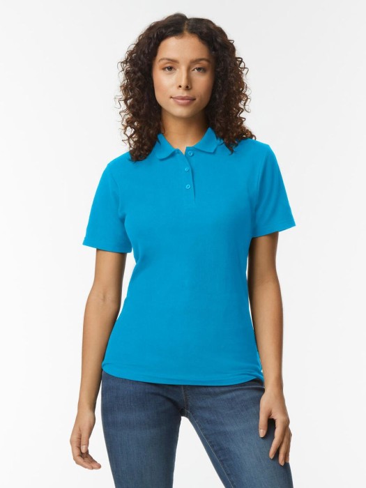 Damska koszulka polo Softstyle Double Pique 64800L