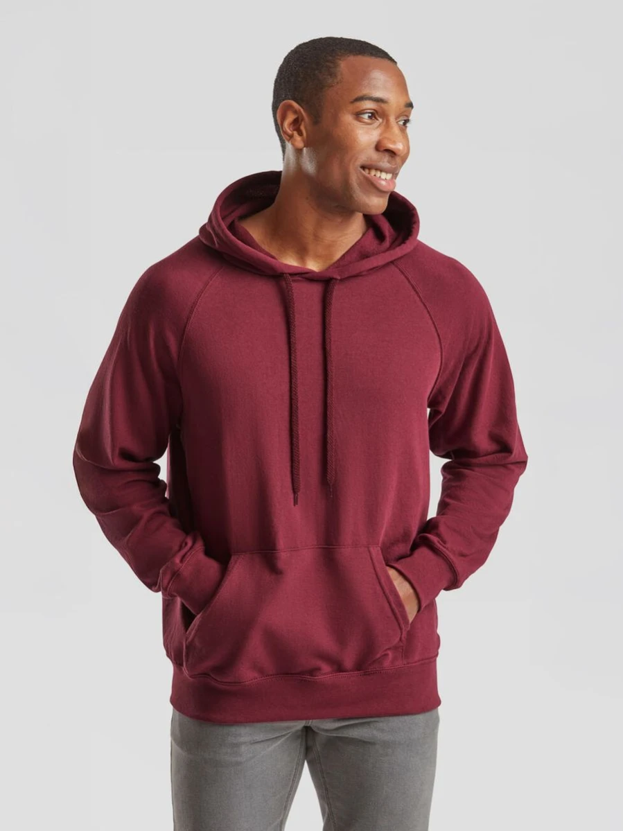 LIGHTWEIGHT HOODED SWEAT 62-140-0 (Burgundy)