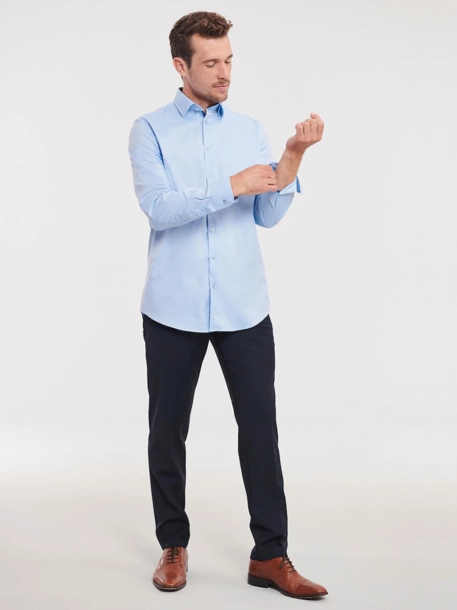 Koszula Tailored Contrast Herringbone Russell R-964M-0