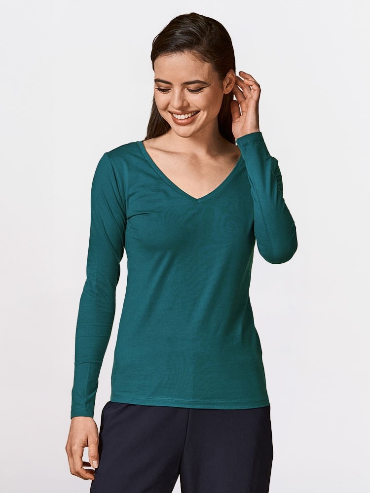 Damski Long Sleeve V-Neck Promodoro 1560