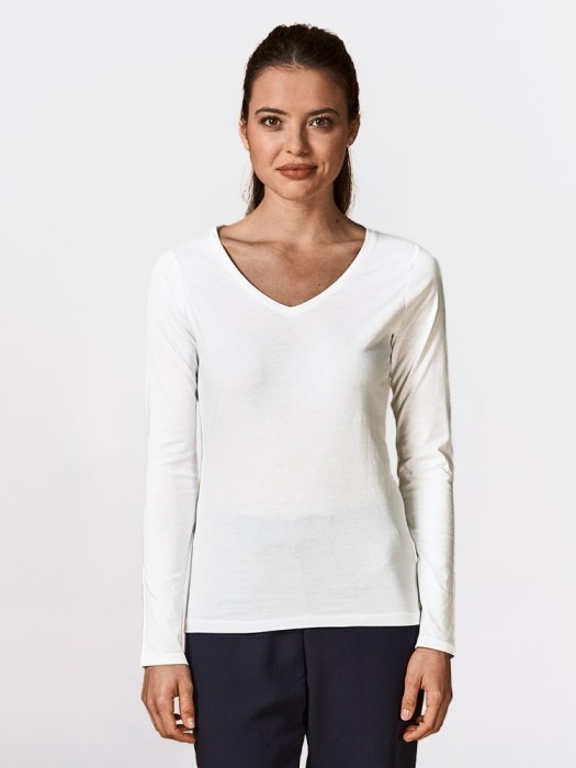 Damski Long Sleeve V-Neck Promodoro 1560