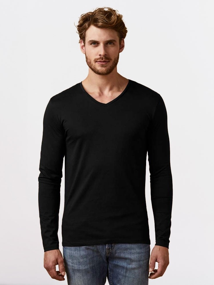 Męski Long Sleeve V-Neck Promodoro 1460