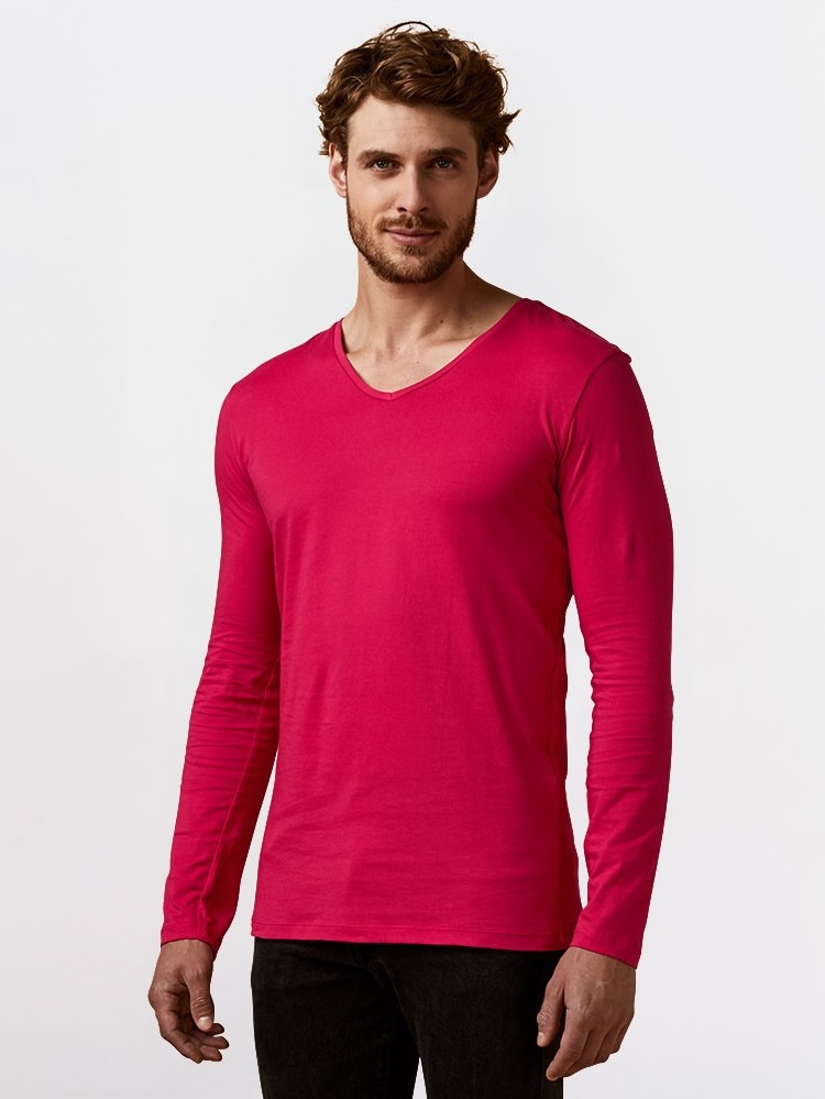 Męski Long Sleeve V-Neck Promodoro 1460