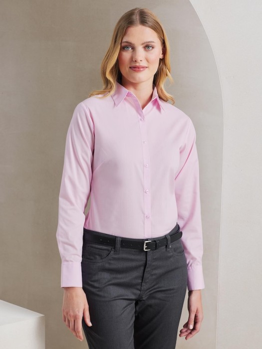 Women's Long Sleeve Poplin Blouse PR300