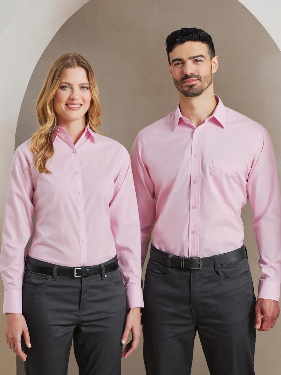 Women's Long Sleeve Poplin Blouse PR300