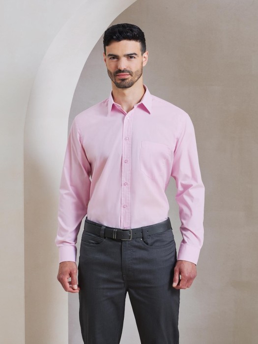 Men's Long Sleeve Poplin Shirt PR200
